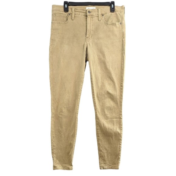 Madewell Pants - MADEWELL Khaki Tan 9" High Riser Skinny Skinny Jeans SIZE 31